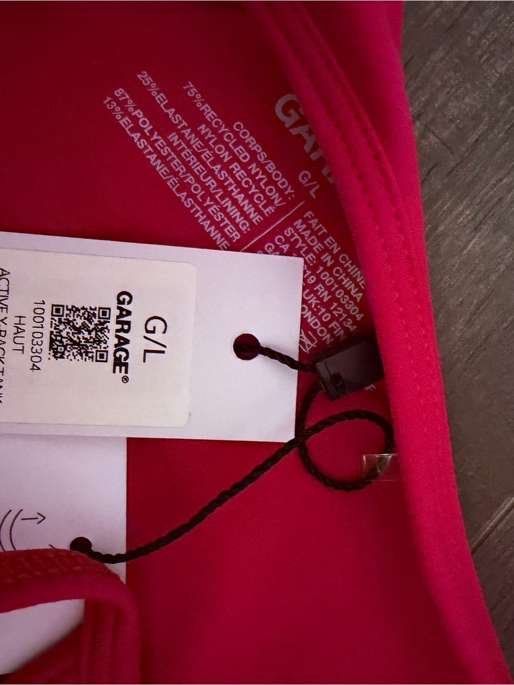 Garage Raspberry Cheeks Pink Active Y-Back Tank Top - Picture 5 of 5